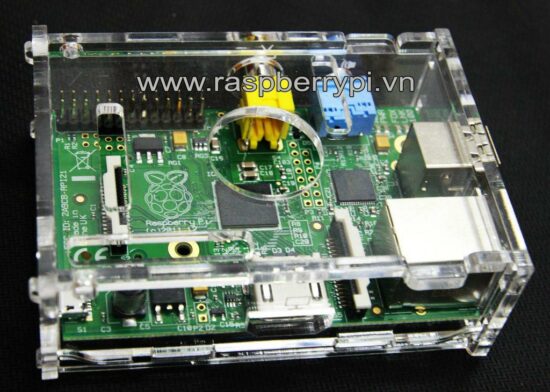 Vỏ mica trong suốt lắp ghép cho Raspberry Pi B