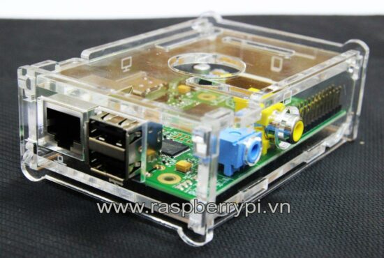 Vỏ mica trong suốt lắp ghép cho Raspberry Pi B - Ảnh 2