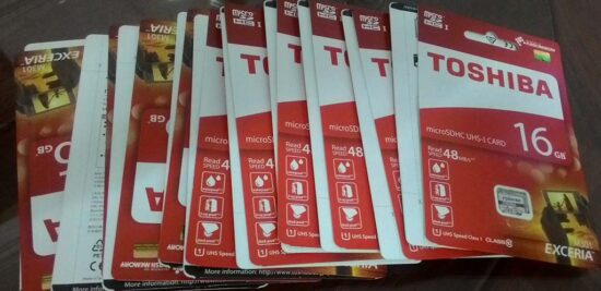 Thẻ nhớ MicroSD Toshiba Exceria 16GB class 10 - 48MB/s siêu tốc
