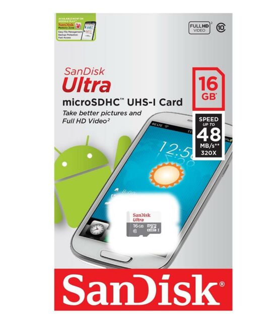 Thẻ nhớ MicroSD Sandisk Ultra 16GB tốc độ 80MB/s - Ảnh 2