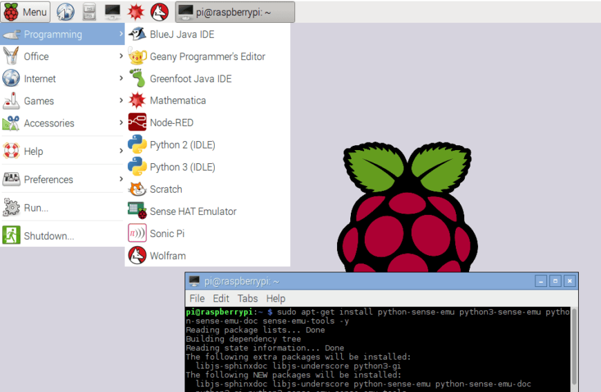 Cài đặt phần mềm Desktop Sense HAT Emulator