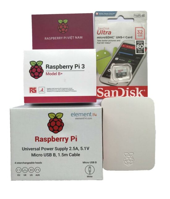 Combo Raspberry Pi 3 B+ Official