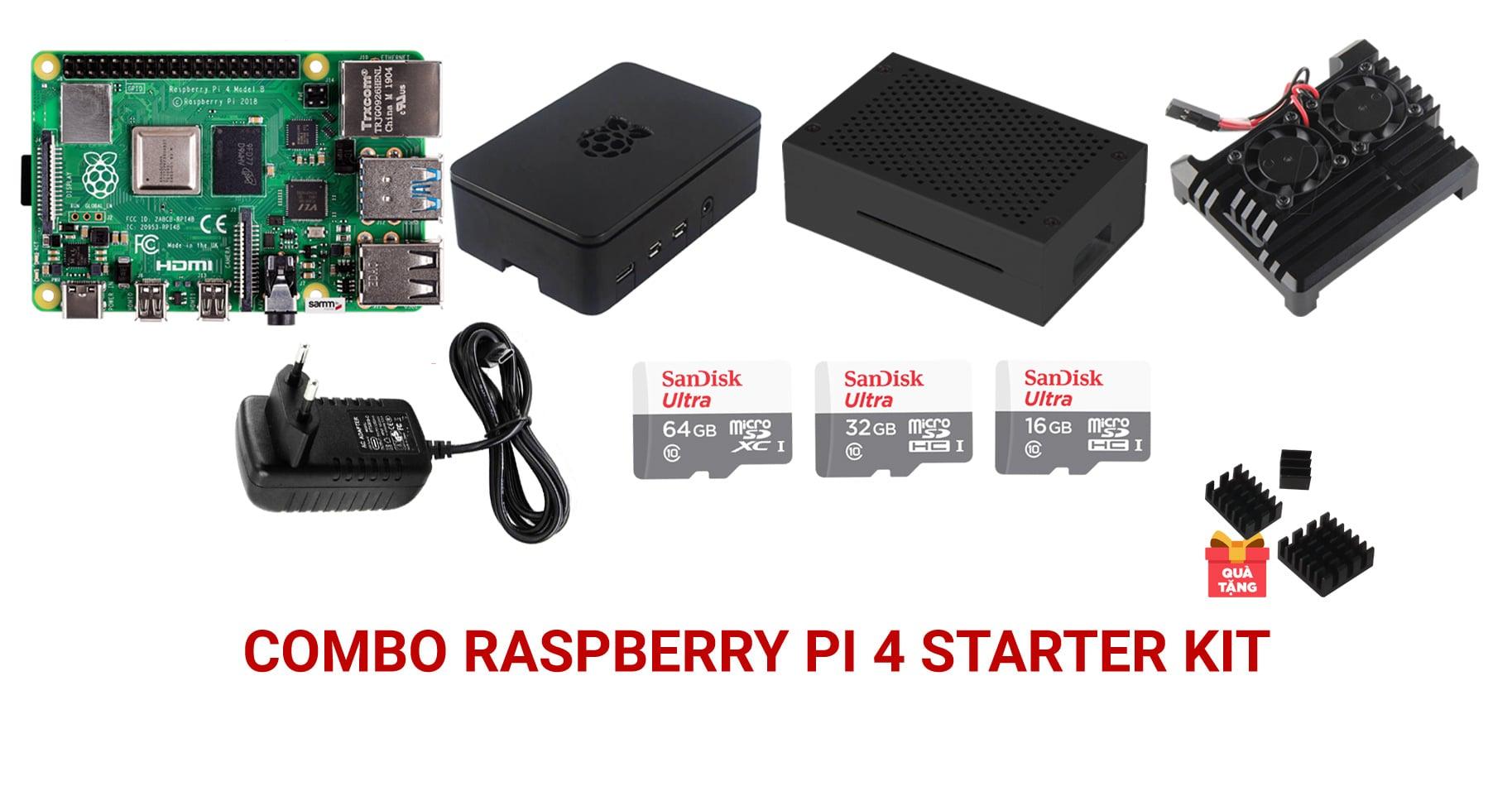 Combo Raspberry Pi 4 Starter Kit - Raspberry Pi Việt Nam