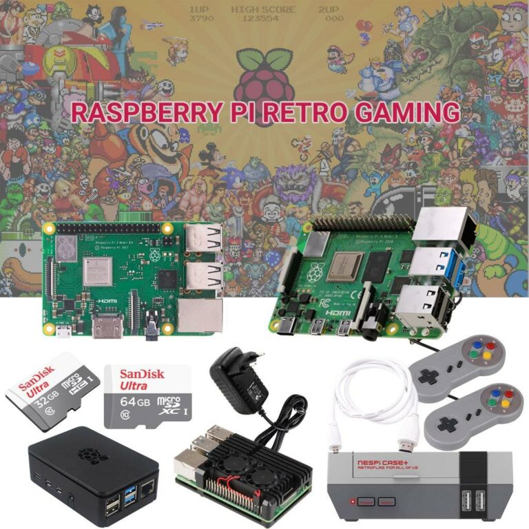 Combo Raspberry Pi 4 Retro Game Cài đặt sẵn hơn 2.000 Game