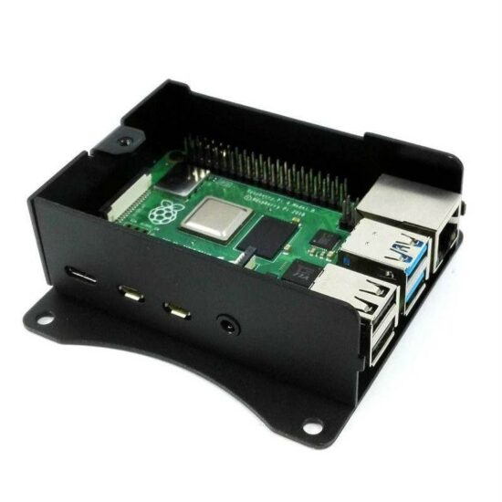 Vỏ nhôm BO-RPI4-FANB-B kèm quạt và tai gắn màn hình VESA - Ảnh 4