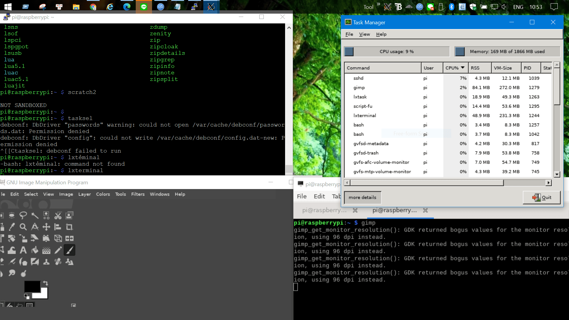 Pi Graphical on windows