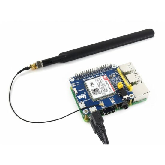Module SIM7600CE - 4G/3G/2G/GSM/GPRS/GNSS HAT cho Raspberry Pi, LTE CAT4 - Ảnh 3