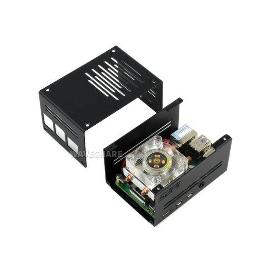 Firm Metal Case Raspberry Pi 4 kèm quạt ICE Tower Low-Profile - Ảnh 2