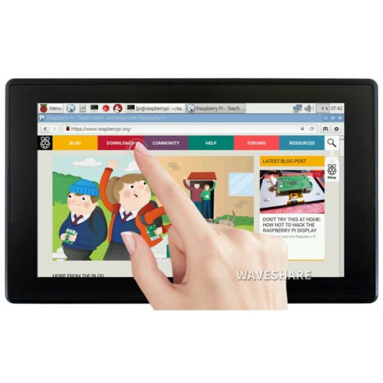 Màn hình 7 inch HDMI (H) (kèm case), cảm ứng điện dung, 1024x600, IPS - Ảnh 4