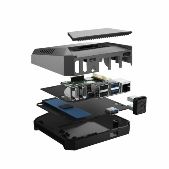 Vỏ Argon One M.2 Raspberry Pi 4 - Tích hợp khe cắm SSD M2 SATA - Ảnh 2