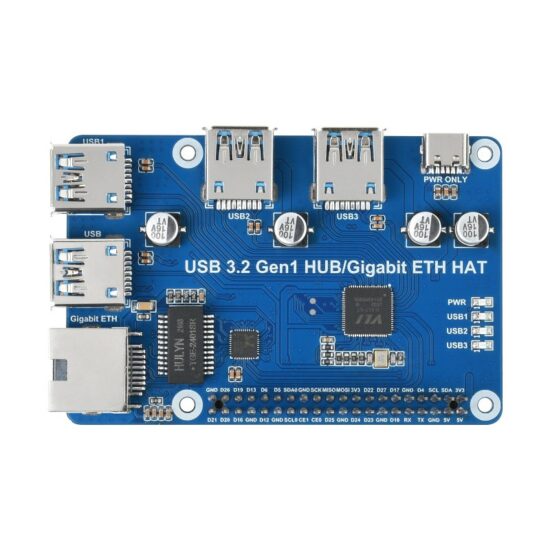HAT mở rộng 3 cổng USB 3.2 Gen 1 và 1 cổng Ethernet Gigabit - Ảnh 4