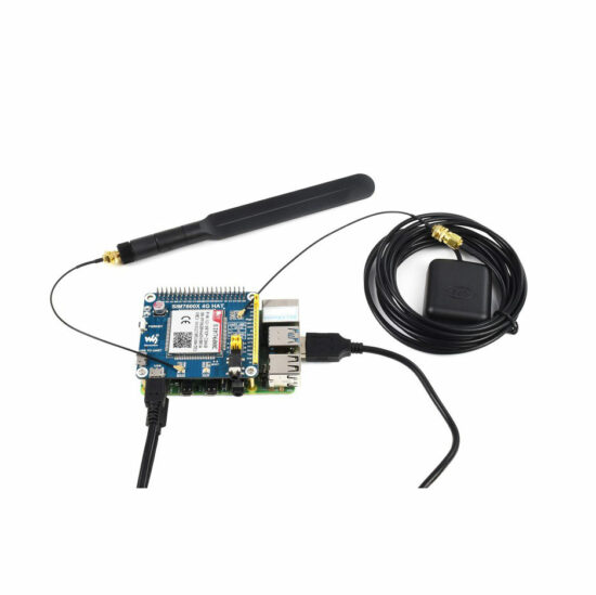Module SIM7600E LTE Cat-1 HAT Raspberry Pi, 3G/2G/GNSS - Ảnh 2