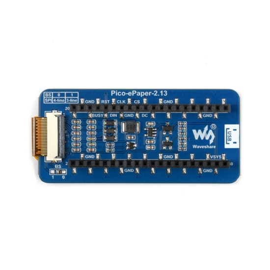 Màn hình e-Ink 2.13 inch cho Raspberry Pi Pico, 250×122, Đen/Trắng, SPI - Ảnh 4
