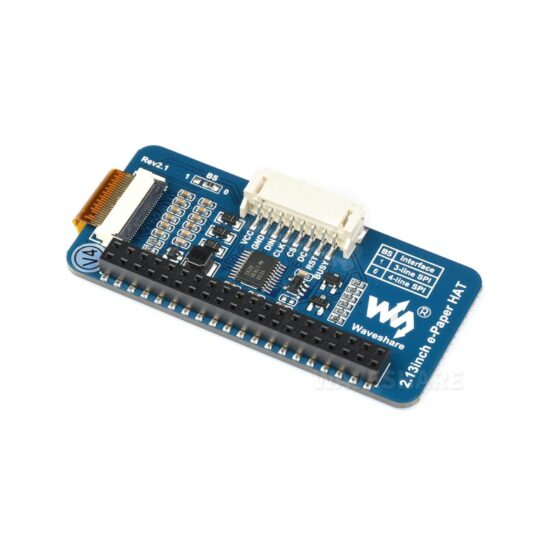 Màn hình e-ink HAT (B) 2.13inch, 250x122 pixel, 3 màu Đỏ/Đen/Trắng, kết nối SPI - Ảnh 5