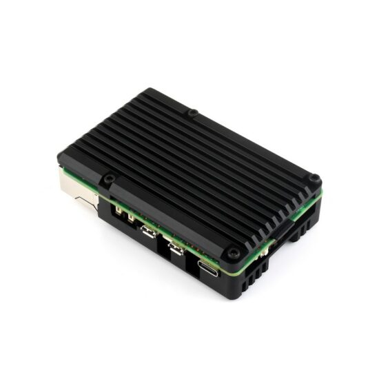 Vỏ hợp kim nhôm (H) Raspberry Pi 5 kèm quạt làm mát hỗ trợ điều tốc - Ảnh 3