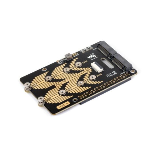 Bộ chuyển đổi M.2 PCIe sang 2 kênh NVMe HAT phiên bản B cho Raspberry Pi 5