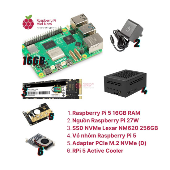 Raspberry Pi 5 Super Computer Kit