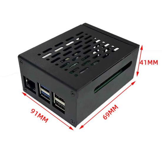 Vỏ kim loại Raspberry Pi 5 gắn Adapter PCIe và Active Cooler - Ảnh 6