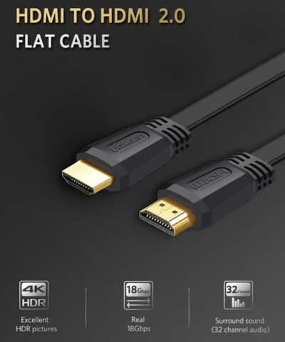 Cáp HDMI 1.5m dẹt Ugreen 50819 chuẩn 2.0 hỗ trợ 3D 4K