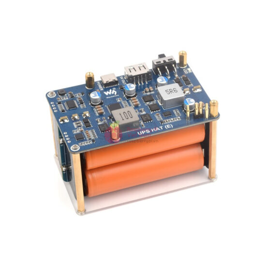 UPS HAT (E) Raspberry Pi - Đầu ra 5V 6A - Kết nối Pogo, sạc nhanh 2 chiều - Ảnh 6