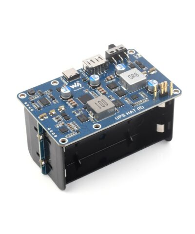 UPS HAT (E) Raspberry Pi - Đầu ra 5V 6A - Kết nối Pogo, sạc nhanh 2 chiều