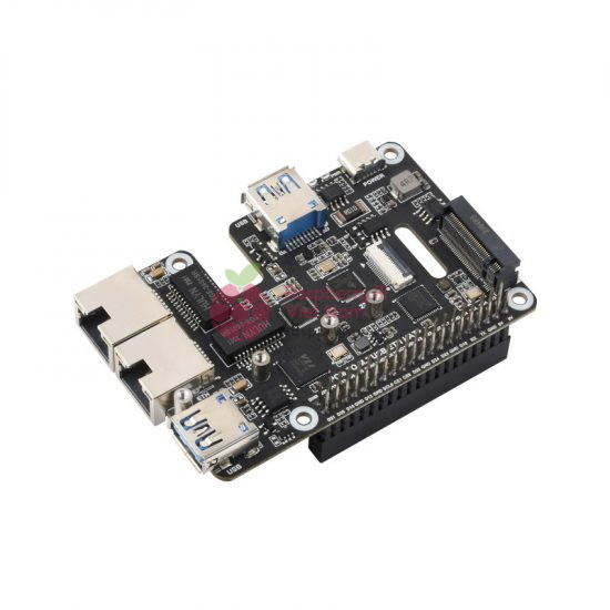 Mạch chuyển đổi PCIe sang USB 3.2 và Ethernet 2.5Gbps Raspberry Pi 5