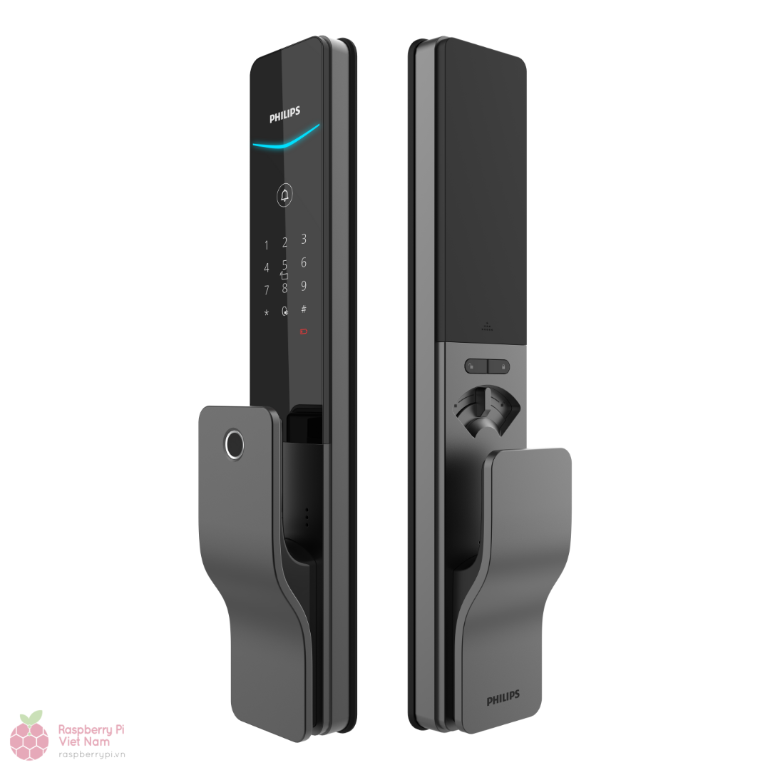 Khóa cửa vân tay thông minh Philips DDL801-5HBS