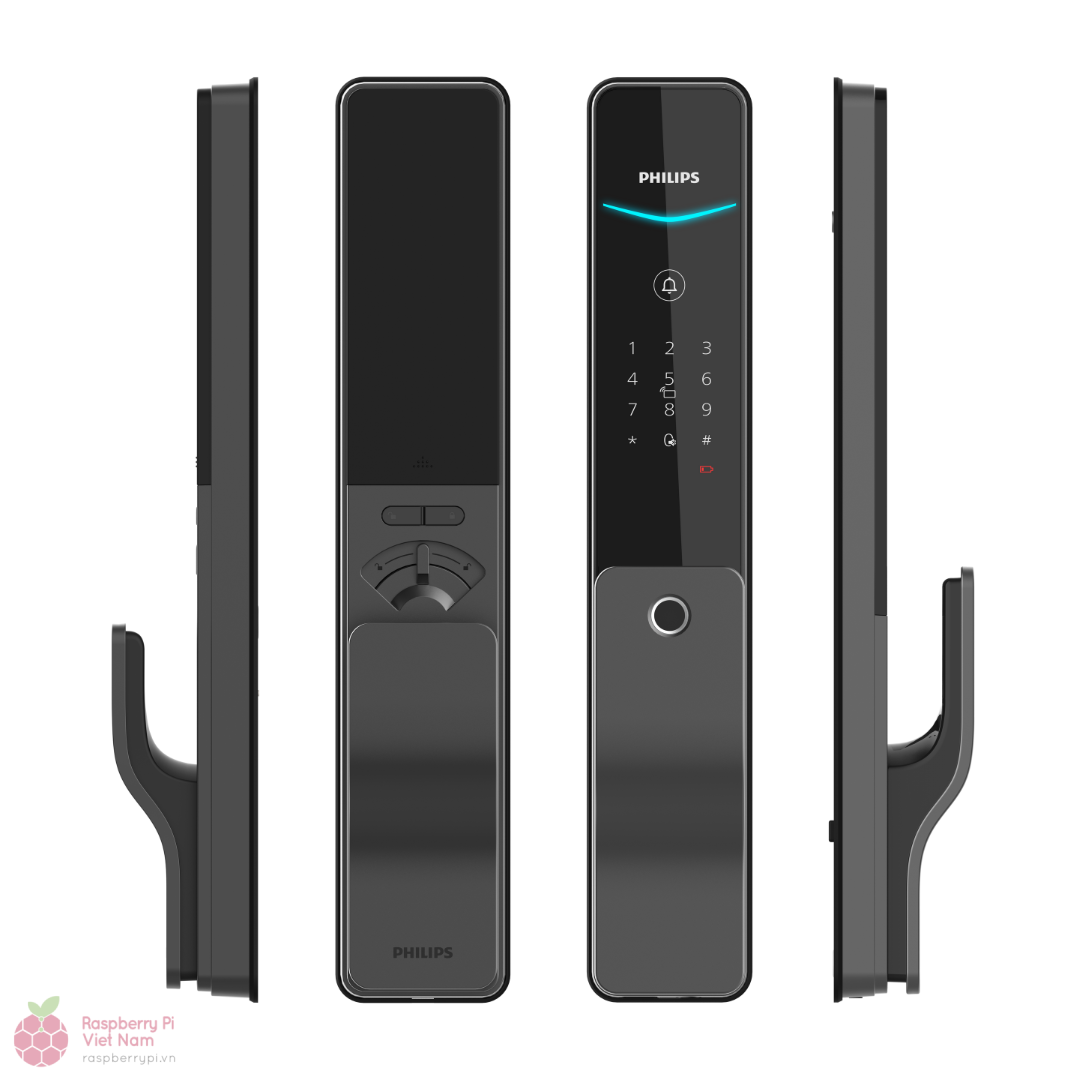Khóa cửa vân tay thông minh Philips DDL801-5HBS - Ảnh 2